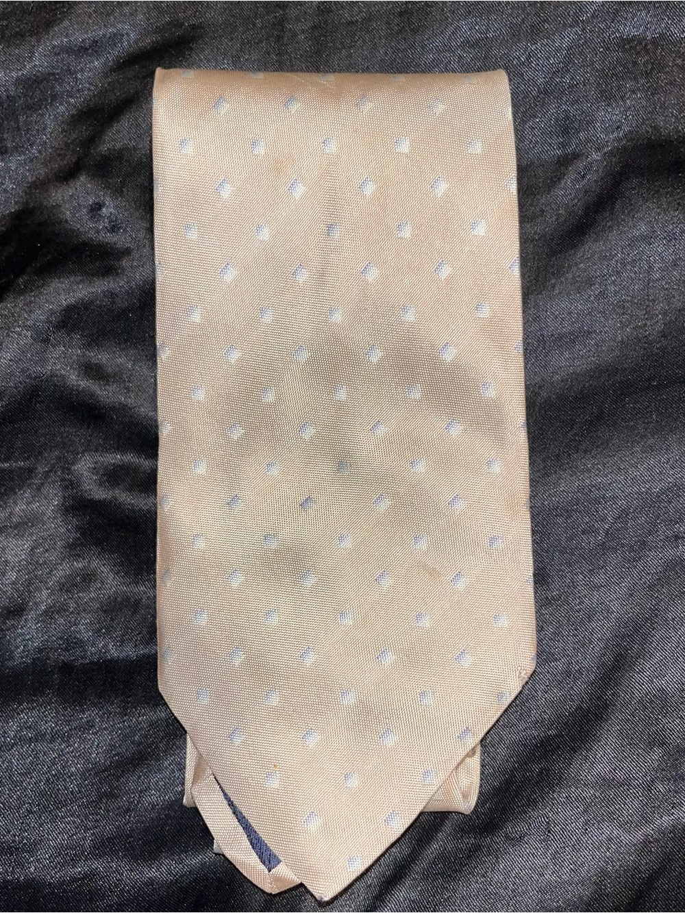 Burberry London Tie Men's Logo Pattern Cream, Made in Italy